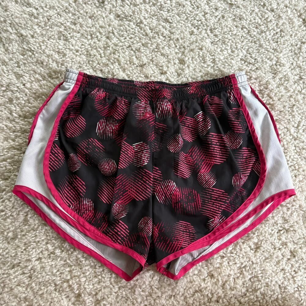 Calvin Klein Stripe Dots Athletic Shorts Pink Black Small